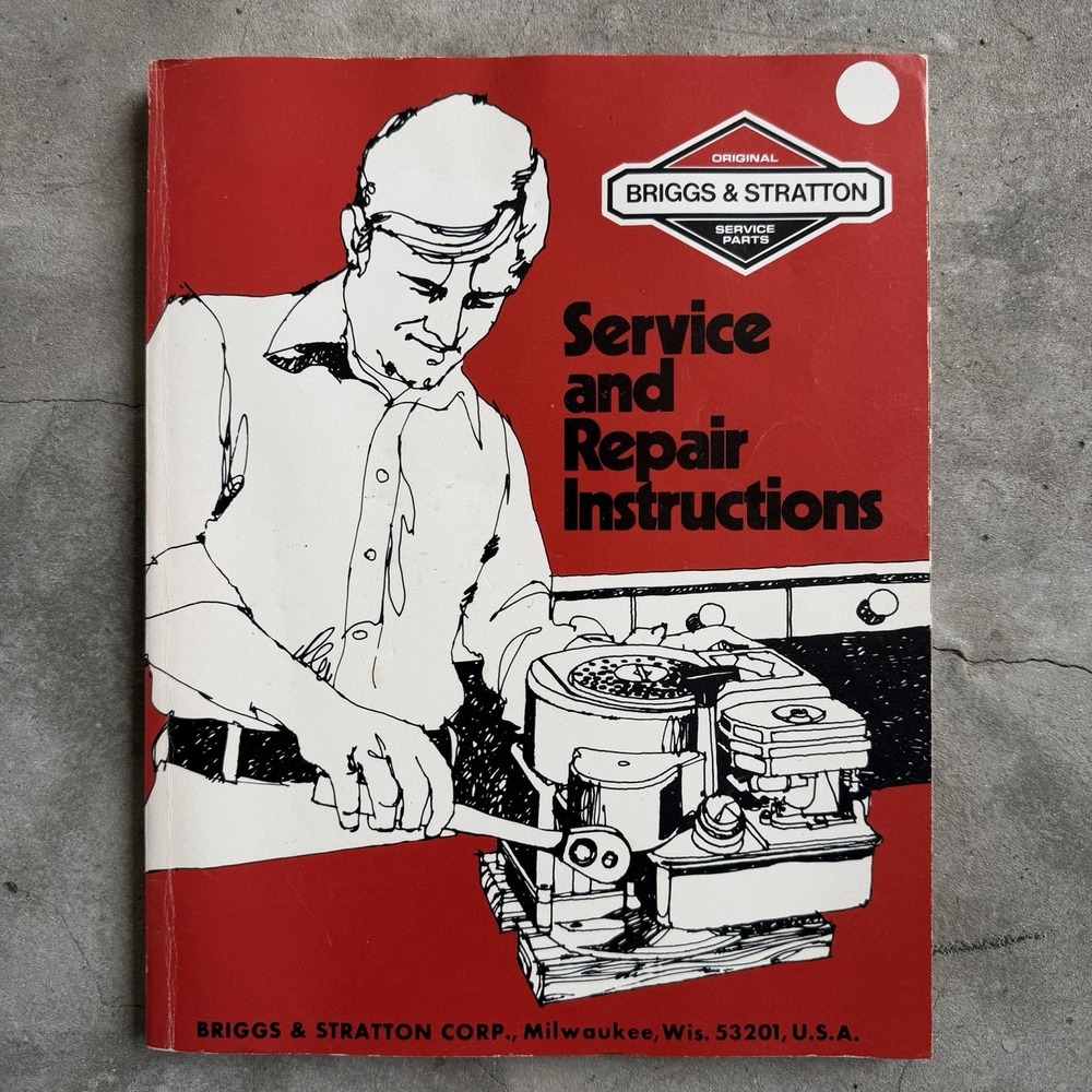 Vtg Briggs & Stratton Service and Repair Manual Part No. 270962 Original 1984